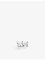 selfridges Shaun Leane Rose Throne Sterling Silver Ring- Buy online at McGrocer