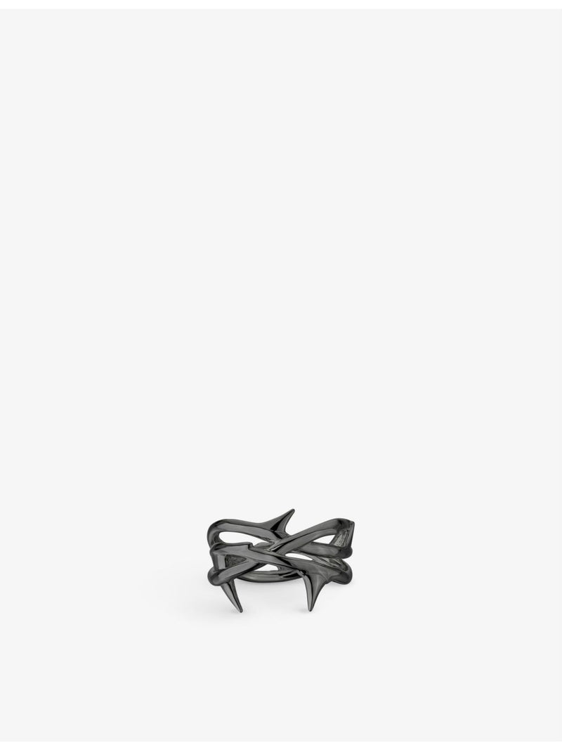 Shaun Leane triple band ring with thorn detail, UK version