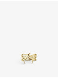 Shaun Leane Rose Thorn gold-plated ring, imported from the UK