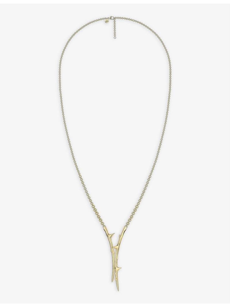 Shaun Leane rose thorn lariat necklace yellow gold vermeil - British product