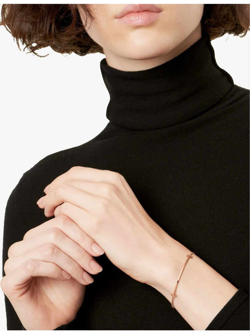 Tiffany T Smile bracelet 18ct rose gold - British product