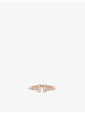 Tiffany T Wire diamond ring 18ct rose gold, imported from the UK