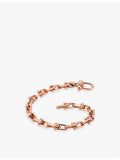 Tiffany HardWear 18ct rose-gold link bracelet 7.5 inch (British brand)