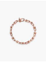 selfridges Tiffany & Co. HardWear 18ct Rose-Gold Link Bracelet 7.5 Inches- Buy online at McGrocer
