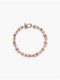 Tiffany HardWear 18ct rose-gold link bracelet 7.5 inch (British brand)