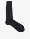 Reiss Mario Spot-Print Cotton Socks