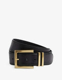 Reiss Brompton leather belt square buckle (British brand)