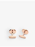 Bvlgari 18ct rose-gold and mother-of-pearl cufflinks - British product