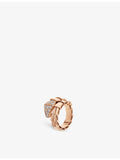 Bvlgari Serpenti Viper 18ct rose gold diamond ring, UK version