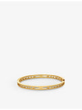 Bvlgari B.zero1 18ct yellow gold bangle bracelet 16cm (British brand)