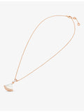 Bvlgari Diva's Dream rose gold diamond mother-of-pearl necklace, imported from the UK