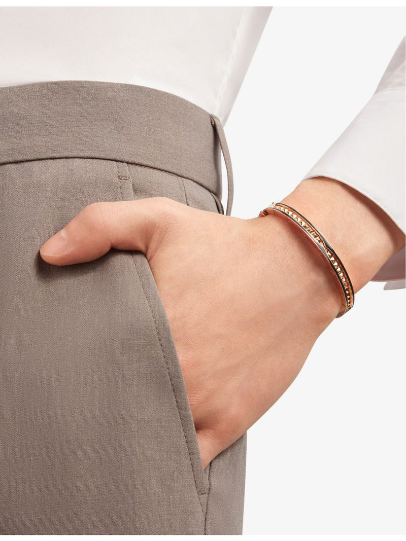 Bvlgari B.zero1 bangle bracelet 18ct rose gold ceramic, UK version