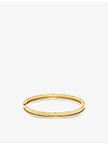 Bvlgari B.Zero1 bangle bracelet 18ct yellow gold 0.87ct diamond (British brand)
