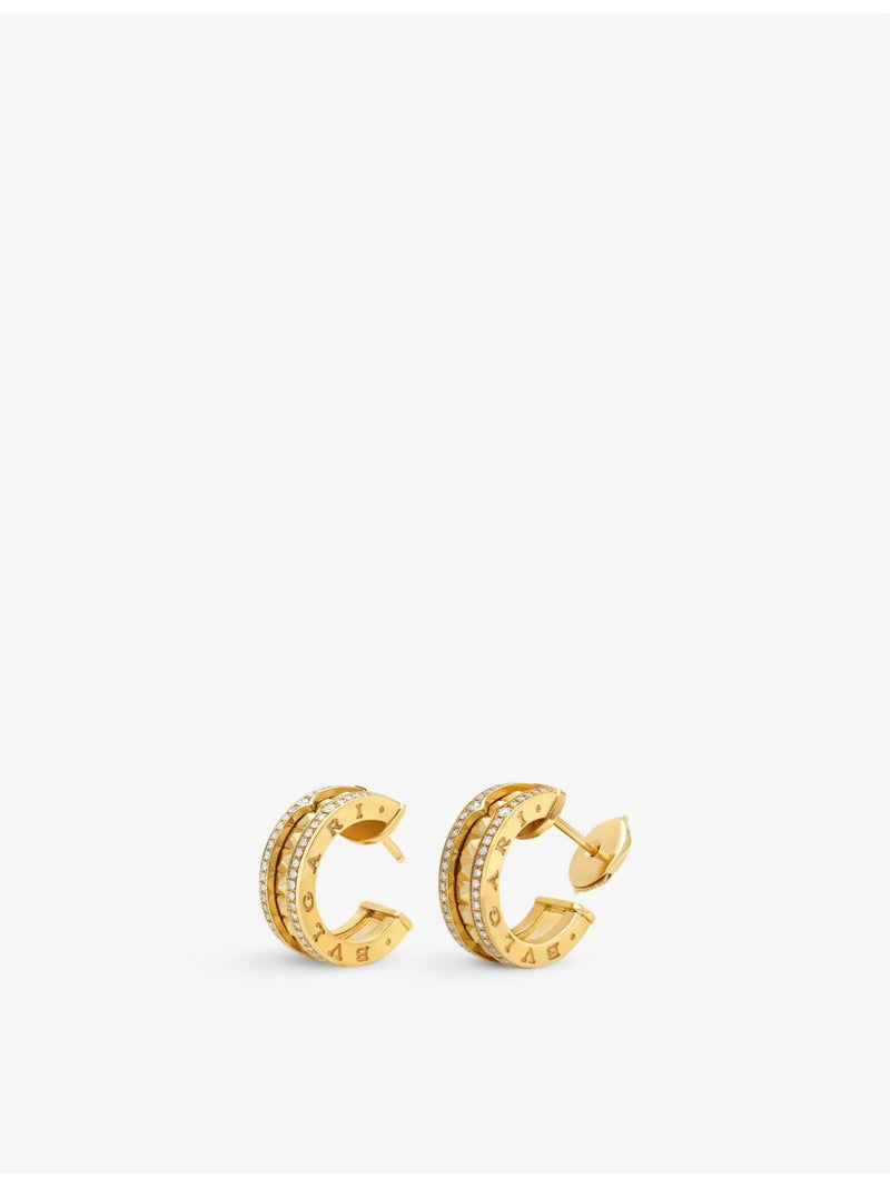 Bvlgari B.zero1 Rock earrings 18ct gold 0.27ct diamond, imported from the UK