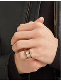 Bvlgari B.zero1 Rock ring 18ct rose gold ceramic (British brand)