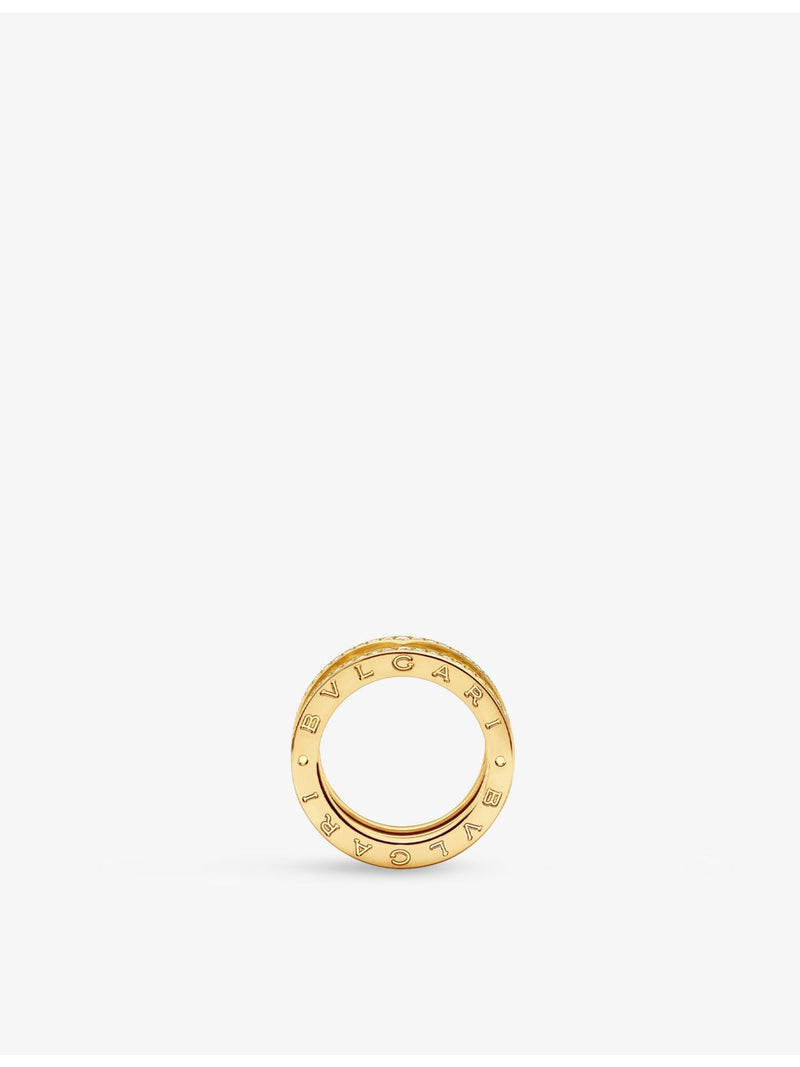Bvlgari diamond band ring 18ct yellow gold 0.51ct (British brand)