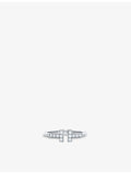 Tiffany & Co T white gold diamond ring, imported from the UK