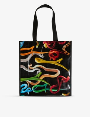 Seletti wears TOILETPAPER snakes woven grocery bag - British product