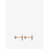 Cartier d'Amour extra small rose-gold diamond stud earrings 0.04ct - British product