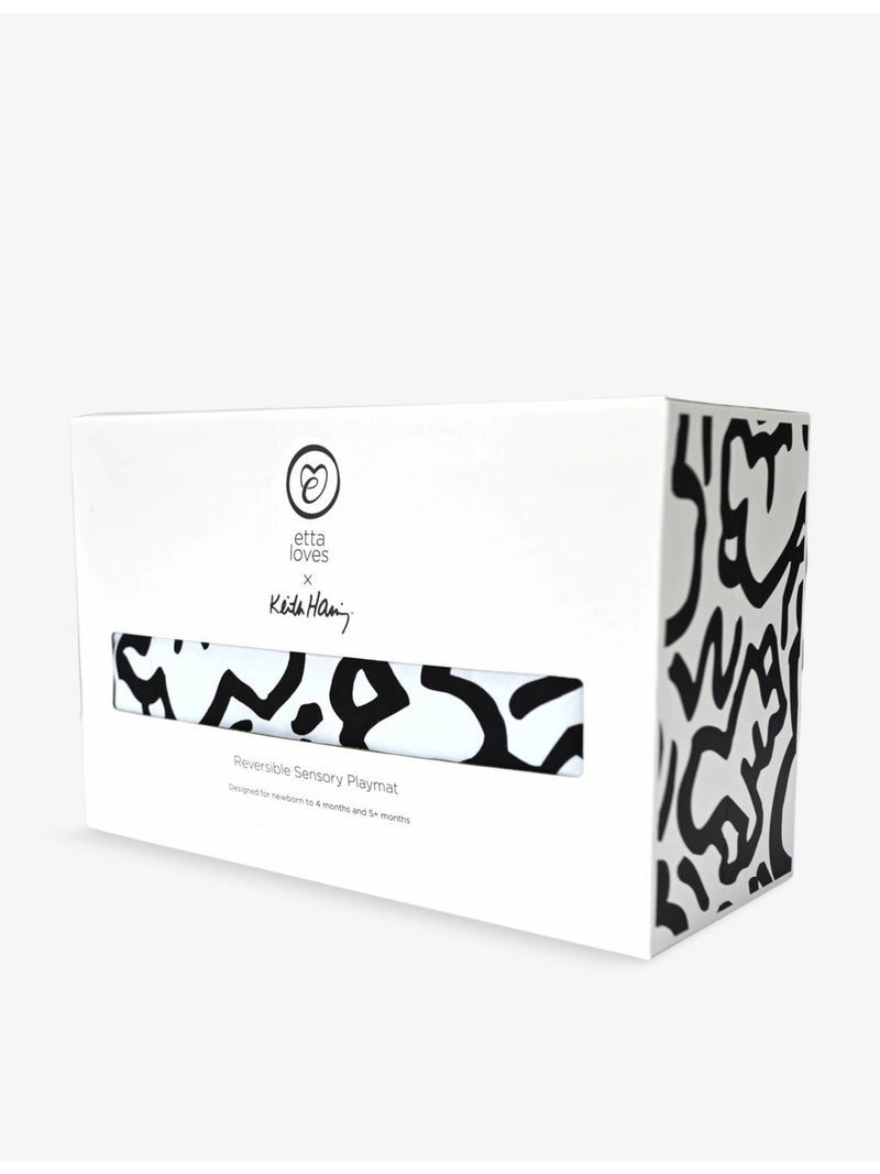 Etta Loves Keith Haring organic-cotton playmat 1m (British brand)