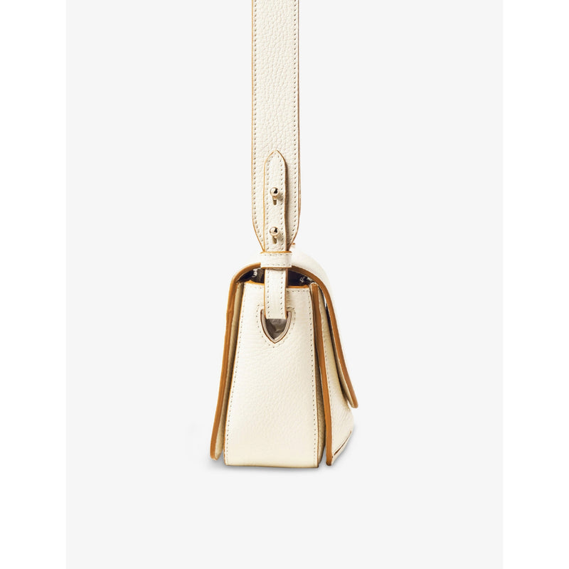 Aspinal of London Ella grained-leather cross-body bag, imported from the UK