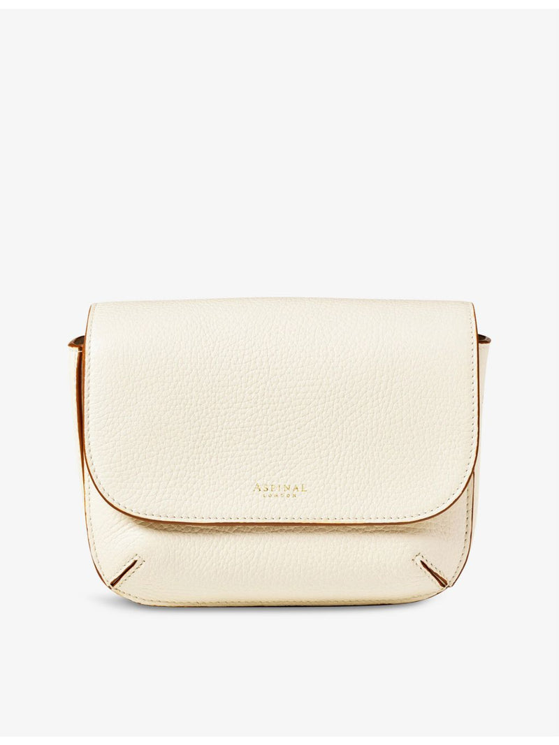 Aspinal of London Ella grained-leather cross-body bag, imported from the UK