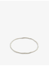 selfridges Monica Vinader Siren Muse Sterling Silver Bangle Bracelet- Buy online at McGrocer