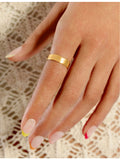 Monica Vinader 18ct yellow gold vermeil ring, imported from the UK