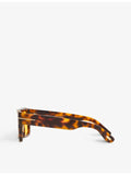 Tom Ford Fausto tortoiseshell square-frame acetate sunglasses 53mm, imported from the UK
