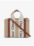 Chloé Woody mini tote bag in cotton canvas (British brand)