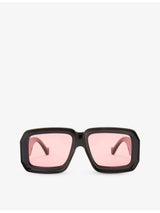 selfridges Loewe x Paula's Ibiza Dive In Mask Square-Frame Acetate Sunglasses- Buy online at McGrocer