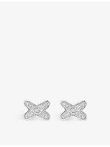 selfridges Chaumet Jeux de Liens 18ct White-Gold and 0.16ct Brilliant-Cut Diamond Single Earring- Buy online at McGrocer