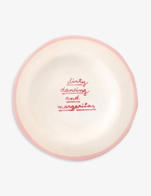 Laetitia Rouget Dirty Dancing hand-painted ceramic plate 20cm - British product