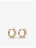 Yoko London 18ct gold diamond pearl earrings - British product