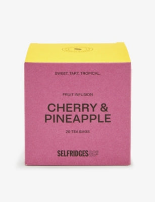 Selfridges Selection pineapple cherry fruit tea bags 50g - British product