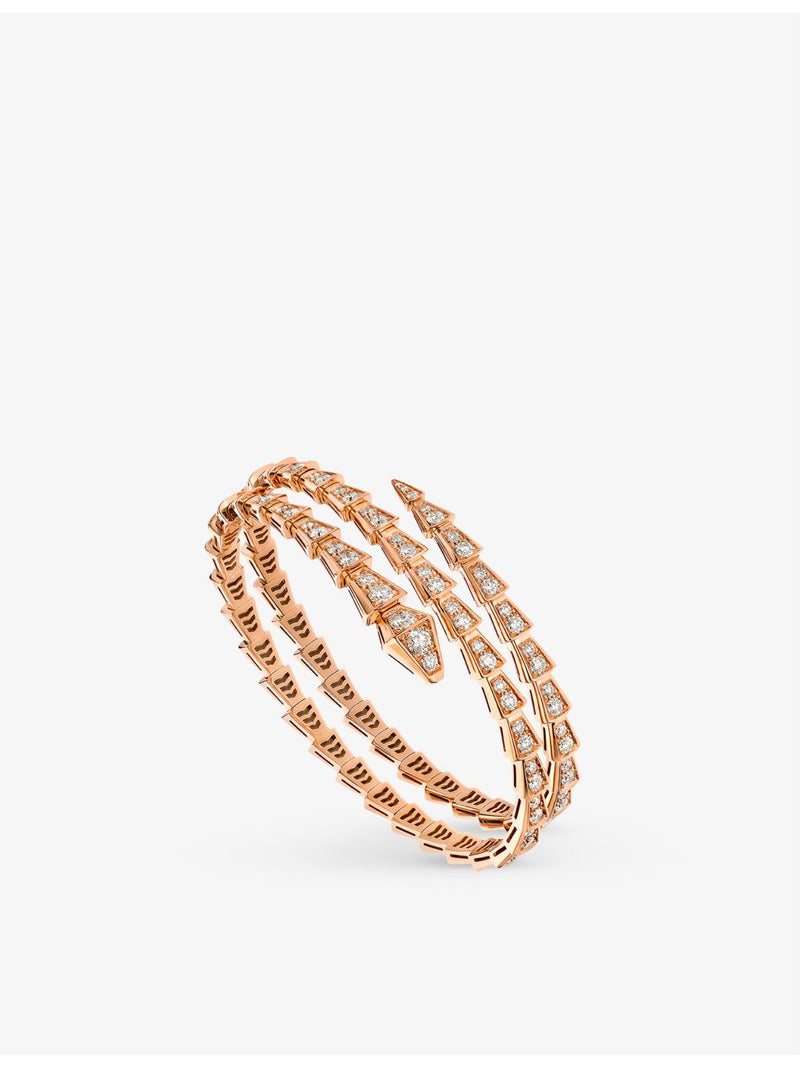 Bvlgari Serpenti Viper rose gold diamond bracelet, UK version