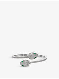 Bvlgari Serpenti 18ct white gold diamond bangle bracelet - British product