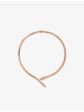 Bvlgari Serpenti Viper 18ct rose gold diamond necklace - British product