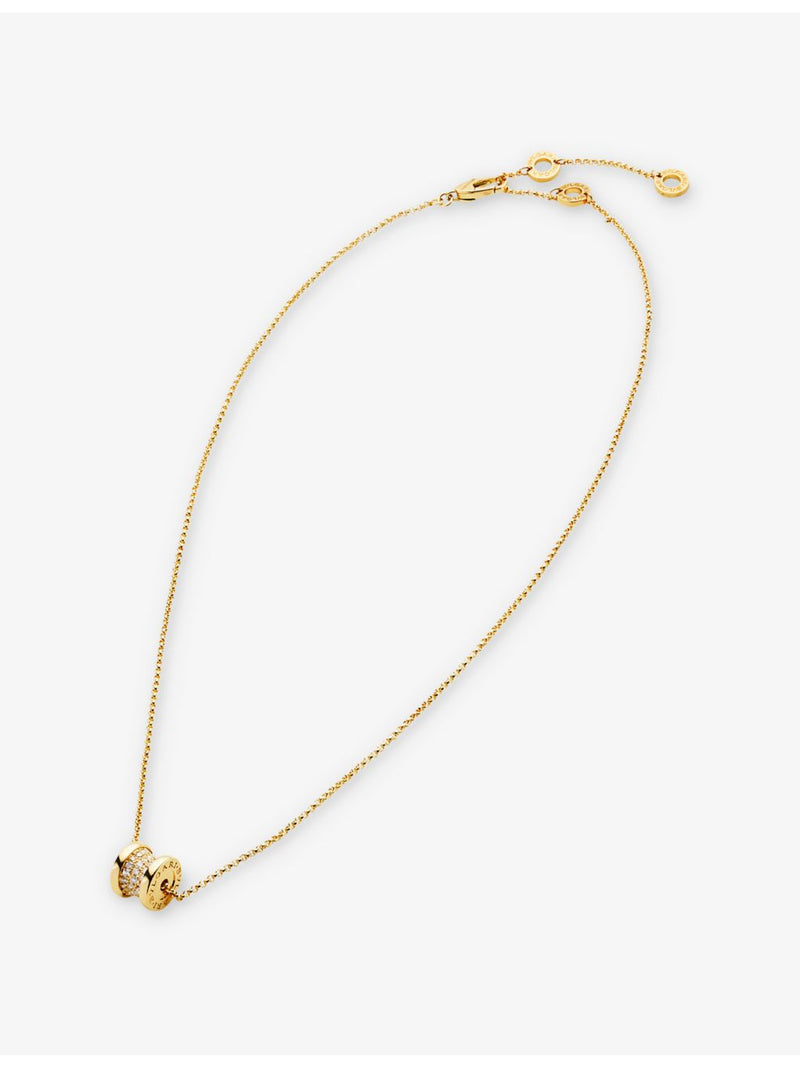 Bvlgari B.zero1 18ct yellow gold diamond pendant necklace, imported from the UK