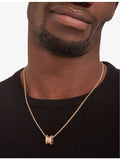 Bvlgari B.zero1 18ct rose gold diamond pendant necklace, imported from the UK