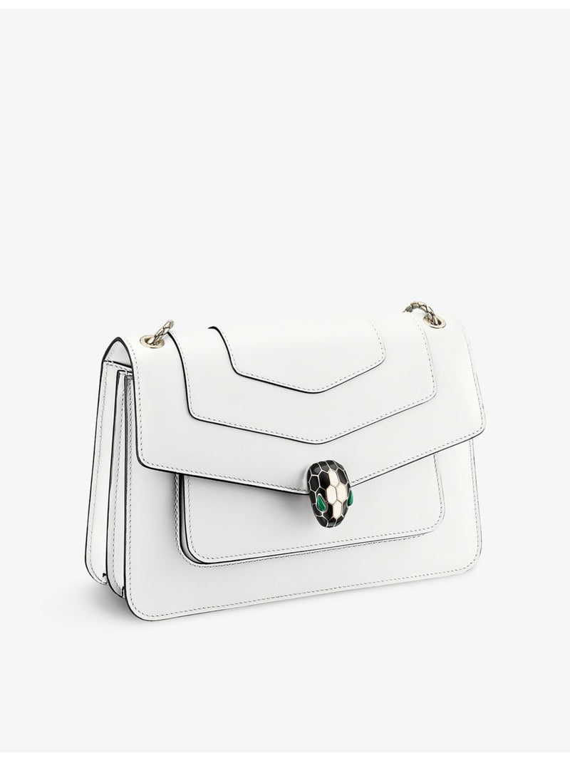 Bvlgari Serpenti leather cross-body bag snake-clasp, UK version