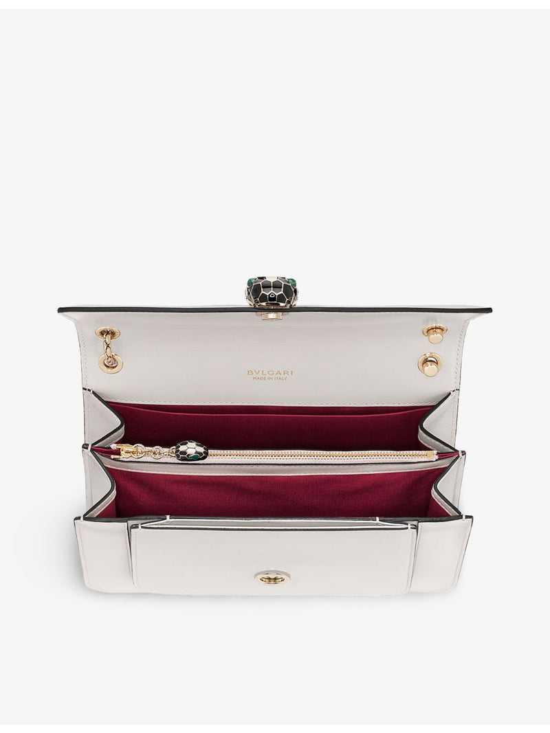 Bvlgari Serpenti leather cross-body bag snake-clasp, UK version