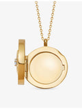 Astley Clarke Polaris large locket necklace in gold-plated sterling silver, UK version