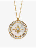 Astley Clarke Polaris large locket necklace in gold-plated sterling silver, UK version
