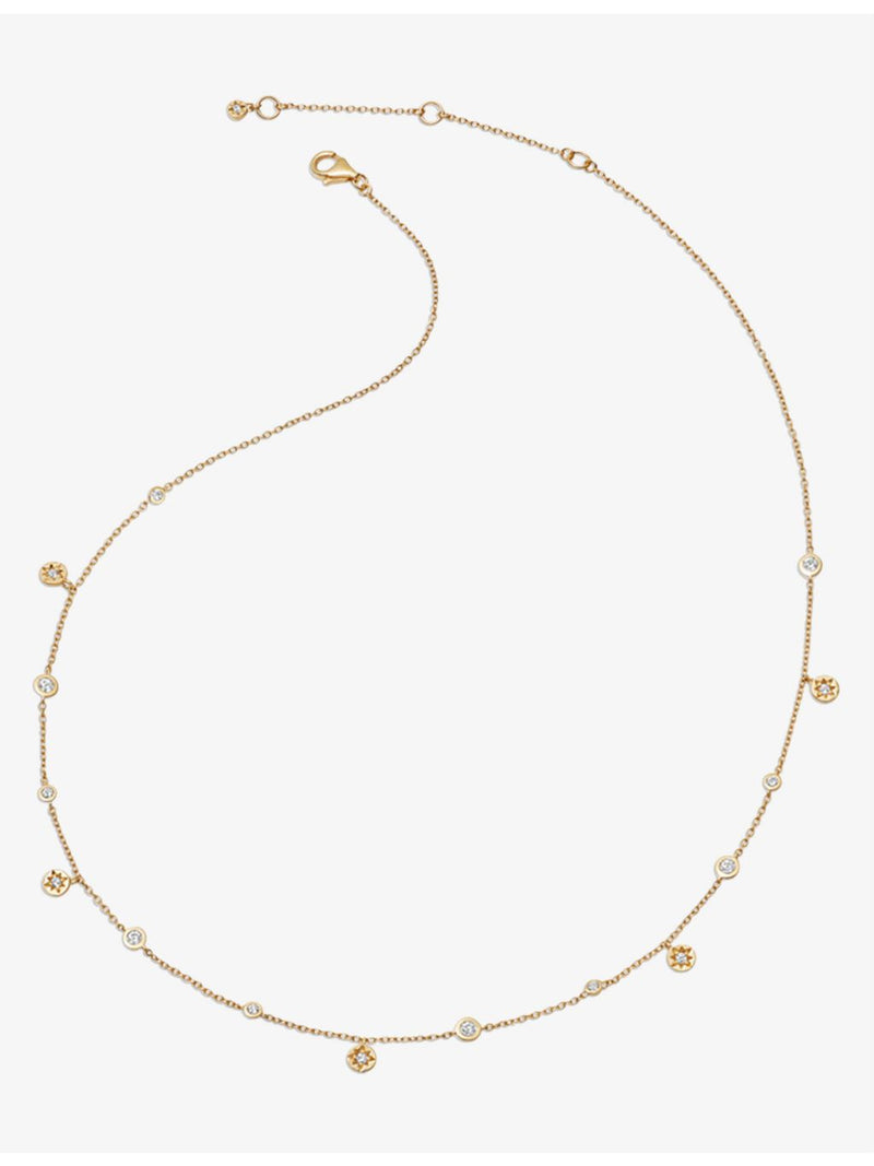 Astley Clarke Polaris North Star white sapphire station necklace, UK version