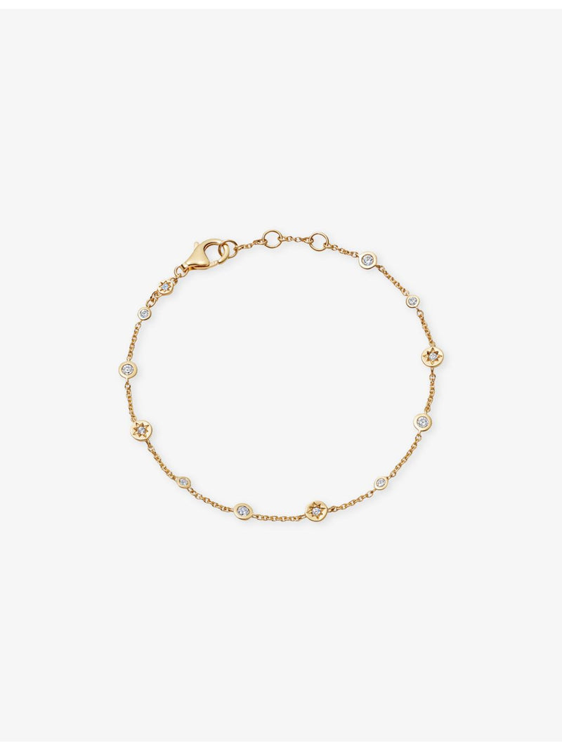 Astley Clarke white sapphire star bracelet in gold-plated silver, UK version