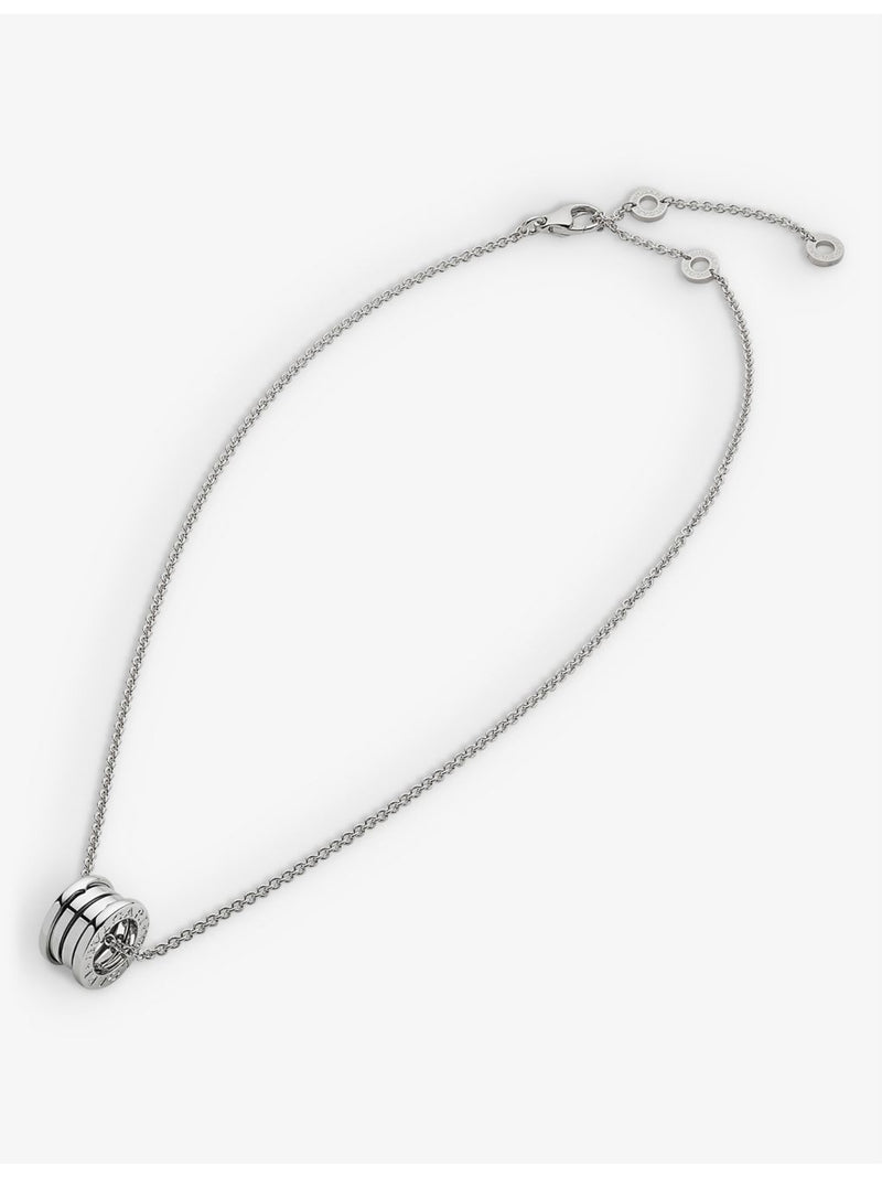Bvlgari B.zero1 18ct white-gold pendant necklace (British brand)