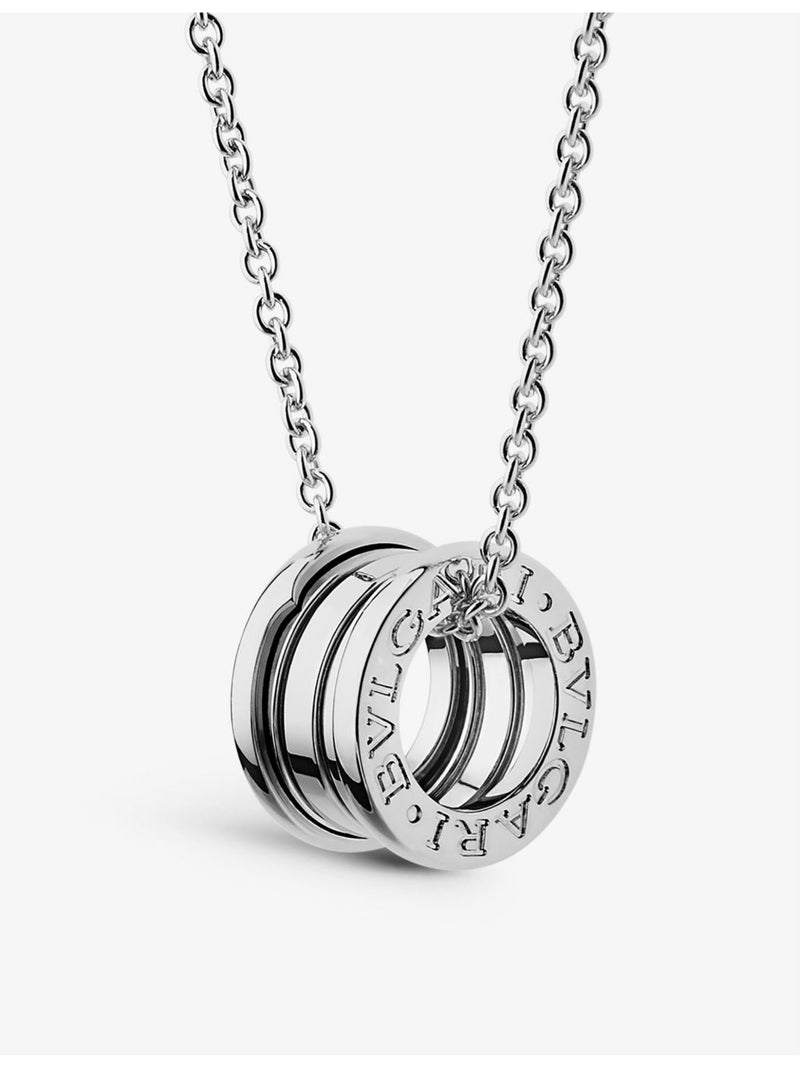 Bvlgari B.zero1 18ct white-gold pendant necklace (British brand)