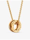 Bvlgari 18ct gold and diamond pendant necklace - British product