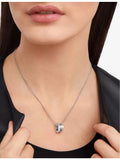 Bvlgari B.zero1 diamond pendant necklace in 18ct white gold, UK version